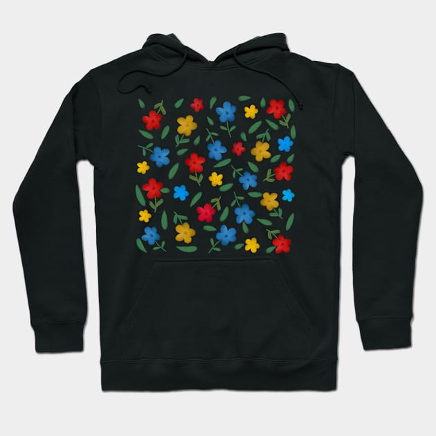 STYLISH COLORFUL FLOWERS PATTERN Hoodie by FLOWER_OF_HEART